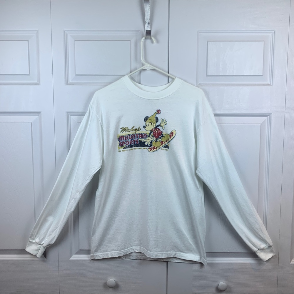 Disney Store Exclusive Mickey Mountain Sports Long Sleeve tee shirt